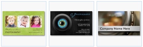 camera lens portrait photo photographer business card