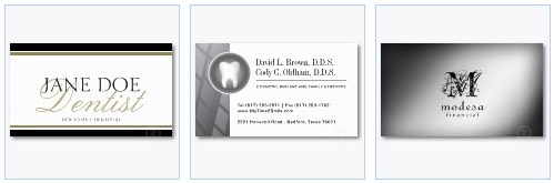 dentist business card dentistry card