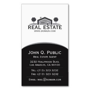 This real estate business card design includes a logo, and your company details, with an image of  a house that you can replace with your own.