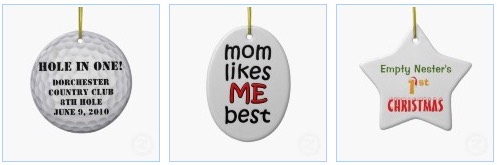 funny ornaments with a golf ball, Mom likes me best christmas ornament