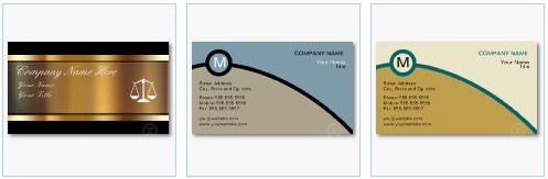 monogram scales attorney business card