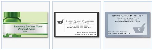 pharmacy business card, pharmacist business card