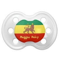 rasta reggae lion of judah reggae baby pacifier