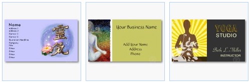 rei-ki chakra meditation business card