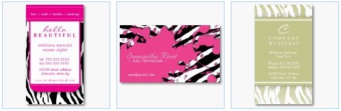 zebra stripes zebra print business card